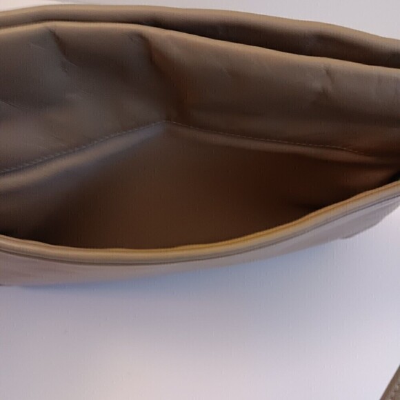 Vintage Anne Klein For Calderon Tan Genuine Leather Shoulder Purse - Picture 6 of 10